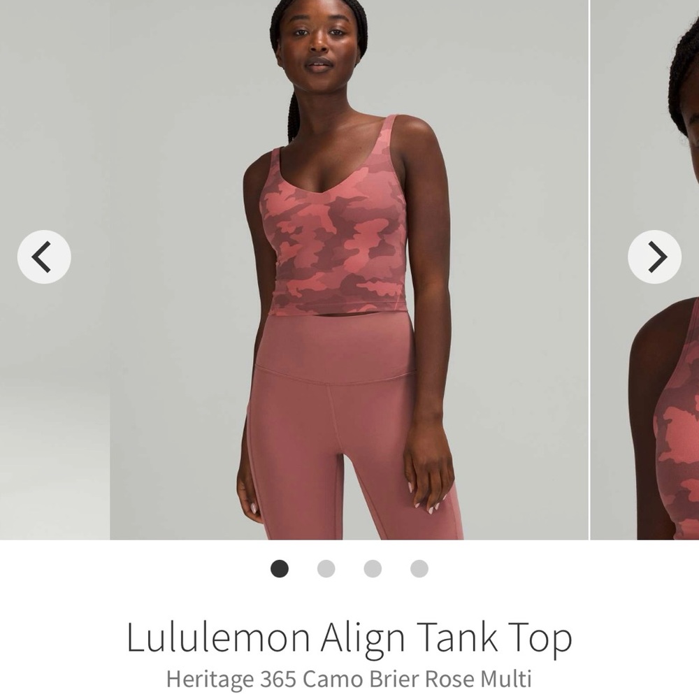 Lululemon Heritage Rose Camo Align Tank